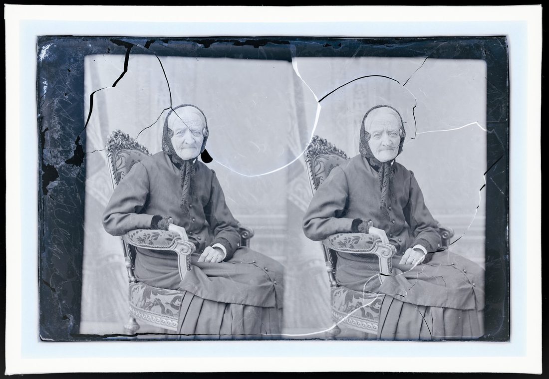 Józefa Rzewuska née Szyszkowska, the photographer’s mother, portrait, 1885