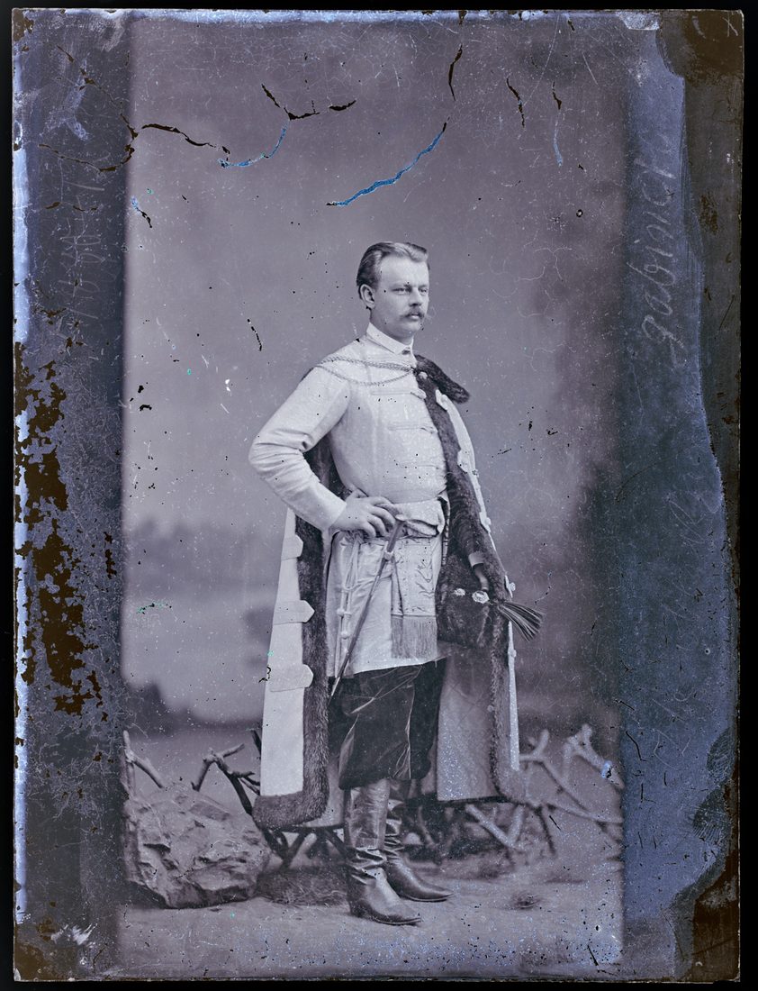 Artur Władysław Potocki in Polish costume, portrait, 1880