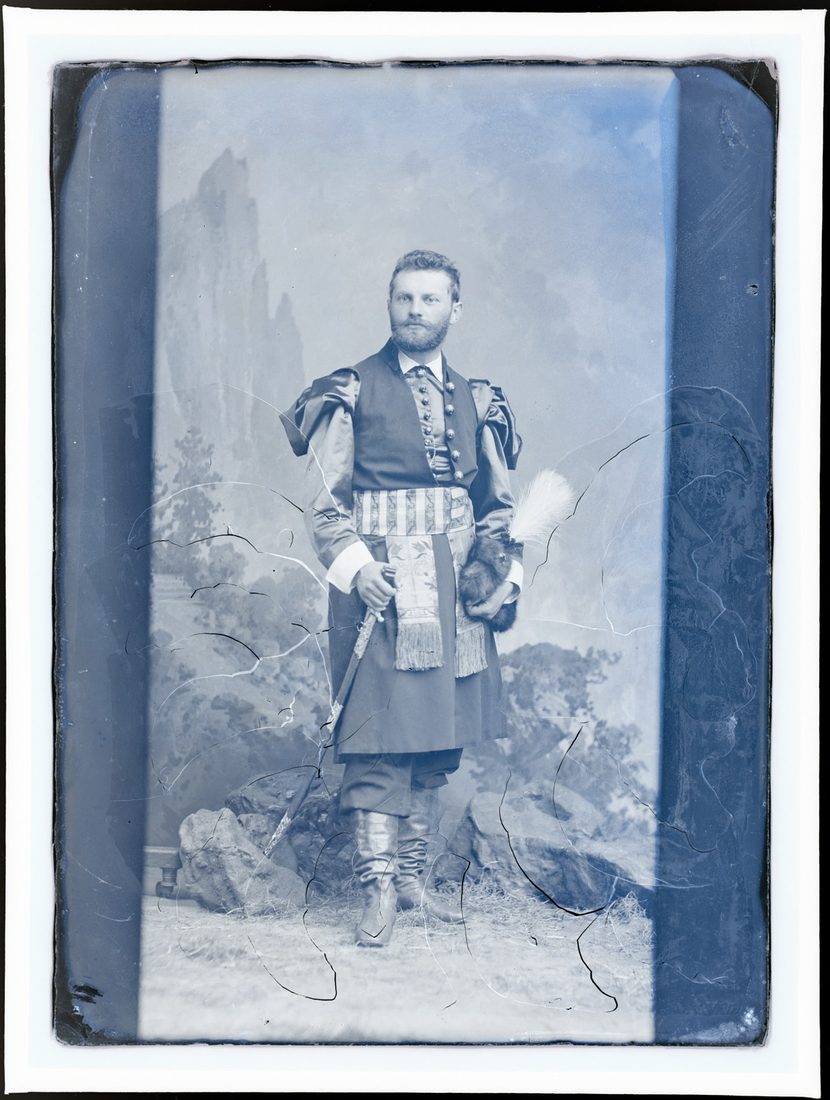 Man in Polish costume, portrait