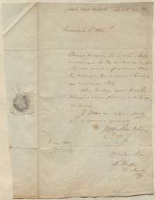 Letter of Fr. Nadolski, 1810
